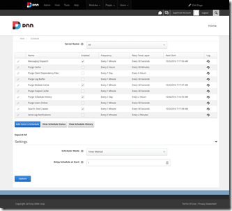 DNN - Scheduler UI DNN - Scheduler UI