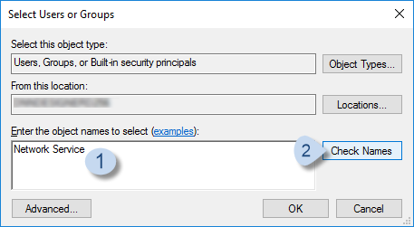 In Select Users or Groups, enter the user name, then click/tap Check Names.