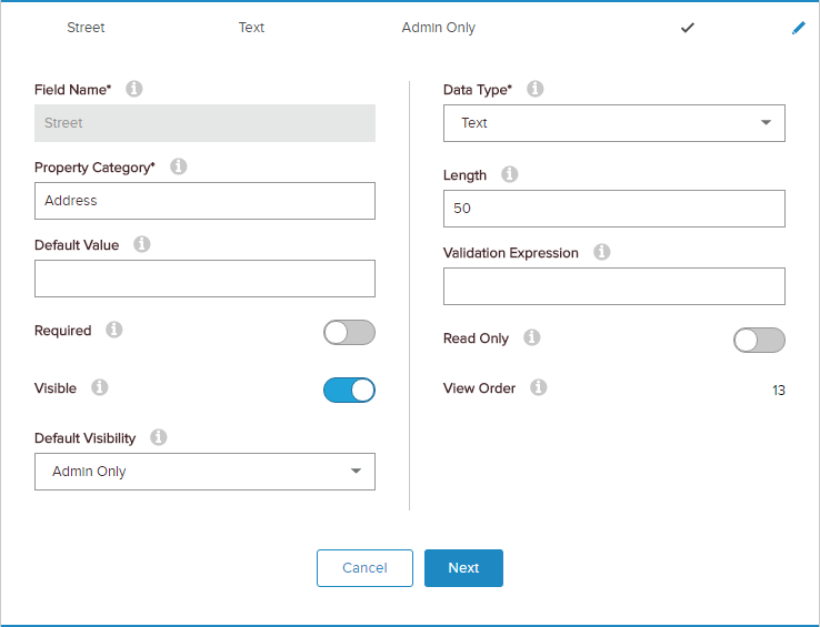 Site Settings > Site Behavior > User Profiles > User Profile Fields > New Field