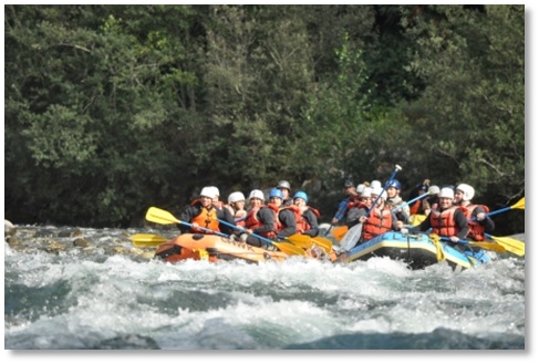 Navigating white water rapids