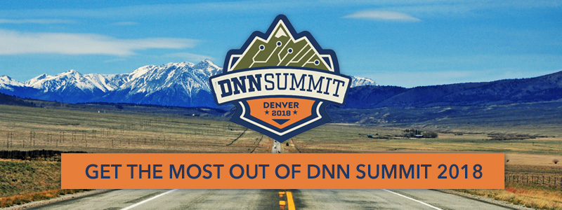 tips to get the most from DNN Suummit 2018