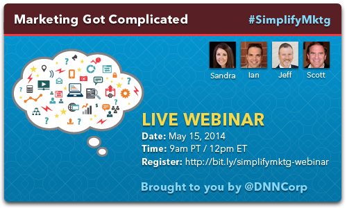 Marketing Got Complicated webinar #SimplifyMktg