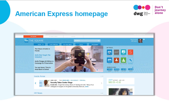 american express intranet homepage