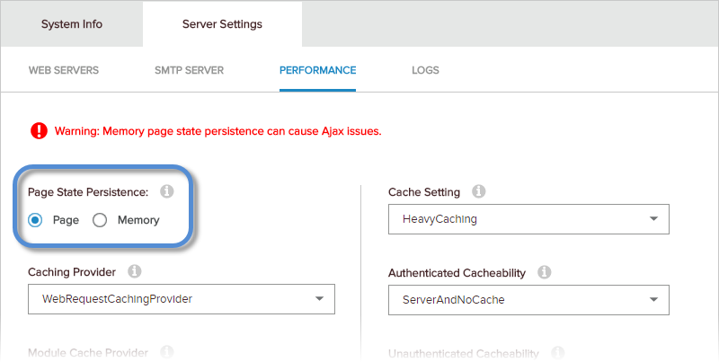 Page State Persistence