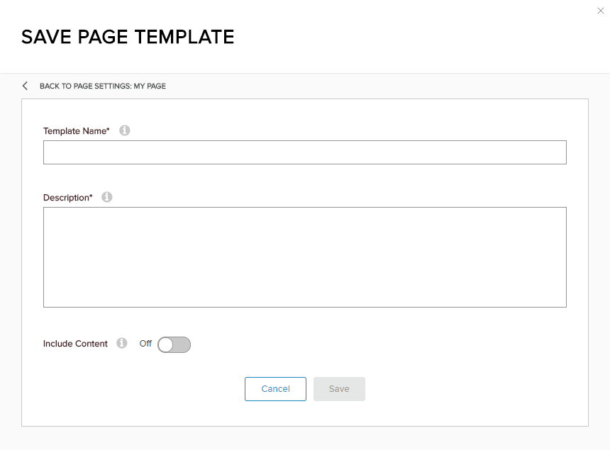 Save Page Template into XML file